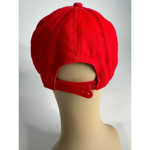 Sky Ranch Red Snapback Hat With Colorful Patterned Brim Adjustable Fit - Picture 16 of 16